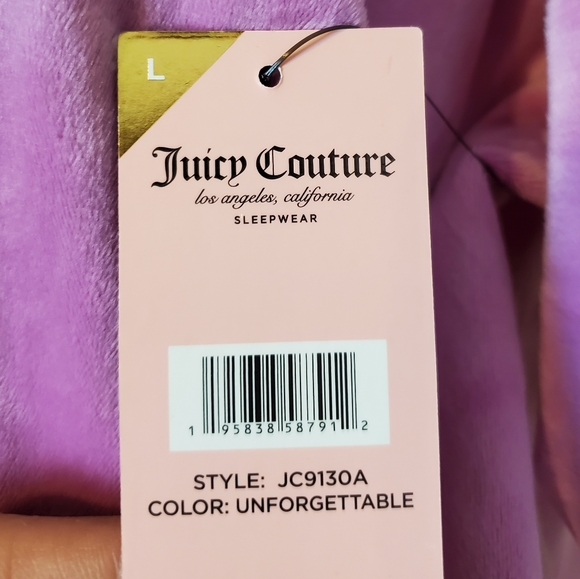 JUICY COUTURE lavender unforgettable velour set - Picture 4 of 6